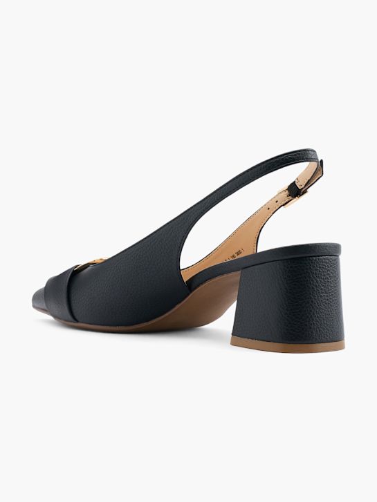 catwalk slingback hak zwart deichmann