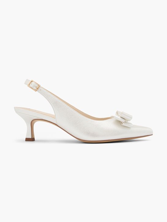 catwalk slingback hiel wit deichmann