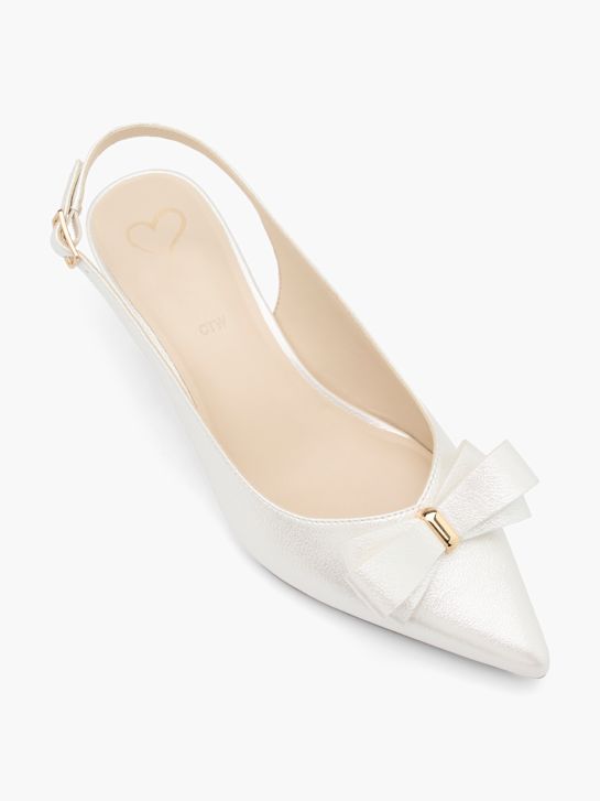 catwalk slingback hiel wit deichmann
