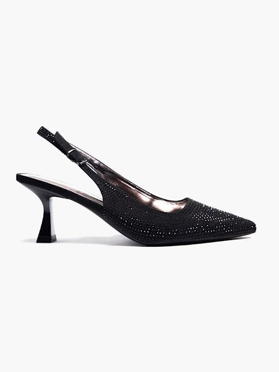 catwalk slingback hak zwart deichmann