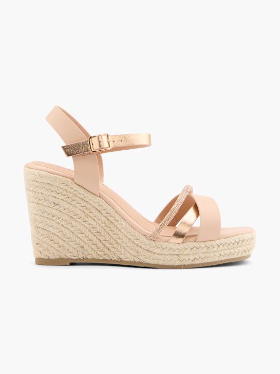 catwalk hakken sandaal goud deichmann