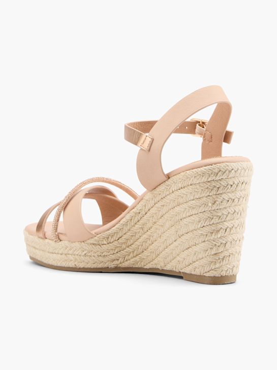 catwalk hakken sandaal goud deichmann