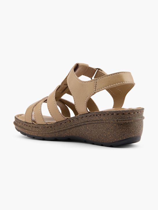 easy street hakken sandaal beige deichmann